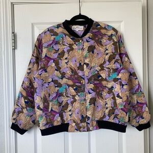 American Vintage Multicolor Floral Bomber Jacket